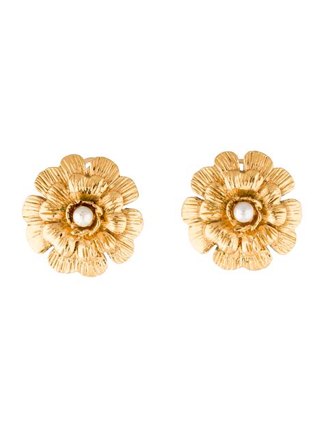 chanel camellia crush|chanel camelia earrings.